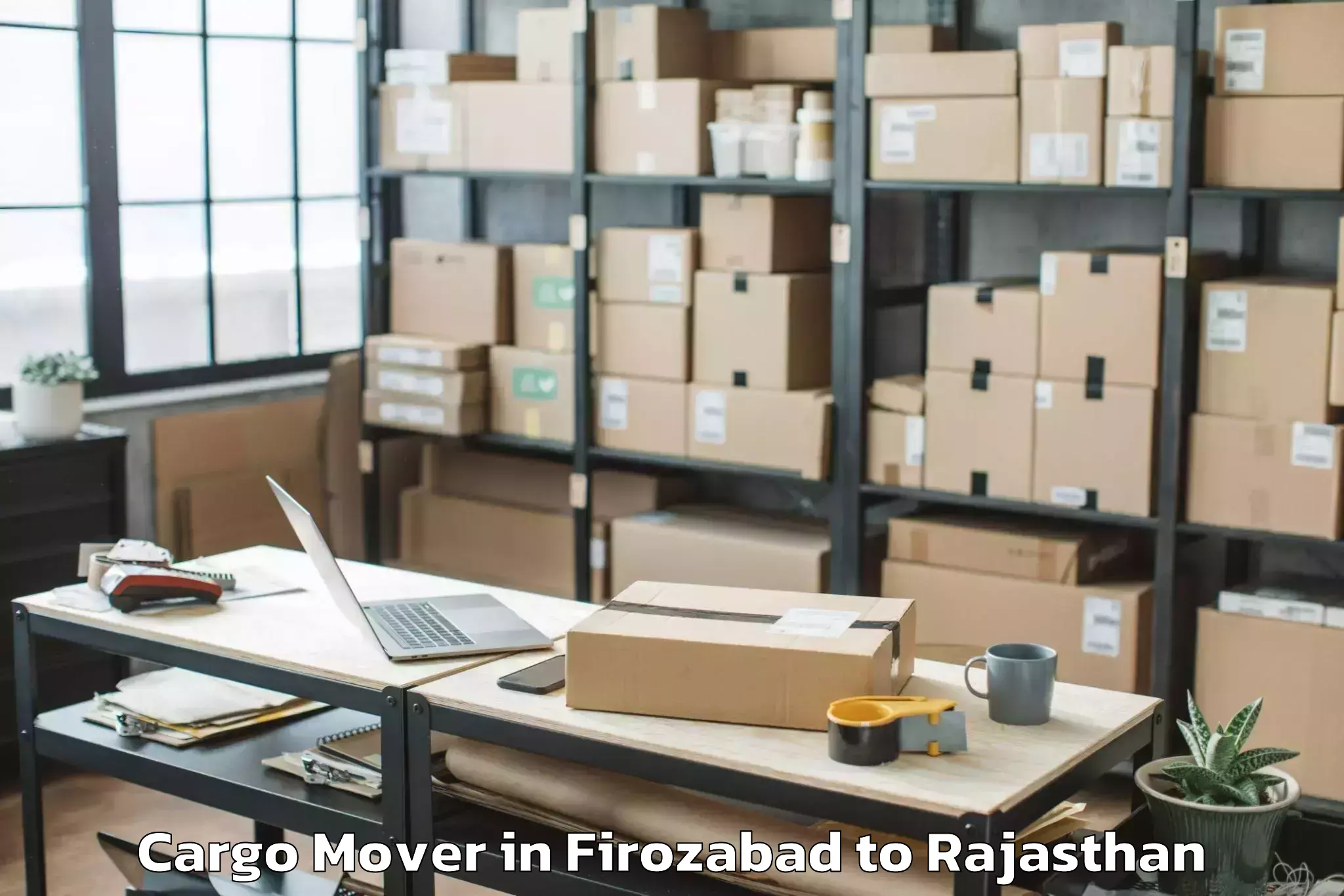 Top Firozabad to Abhilashi University Jaipur Cargo Mover Available